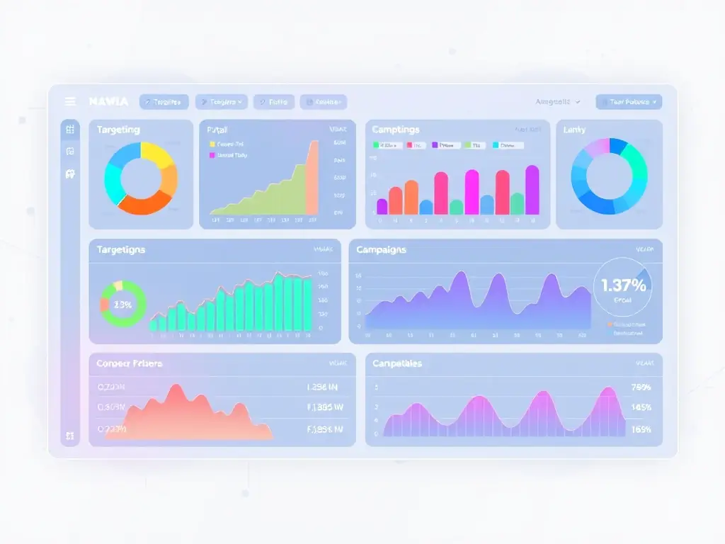 A website analytics dashboard displaying key performance indicators (KPIs) such as traffic, bounce rate, and conversion rates, illustrating the importance of data-driven design and continuous improvement.